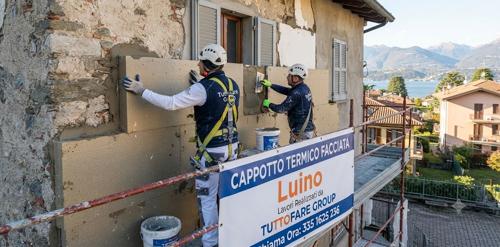Cappotto termico facciata — Luino