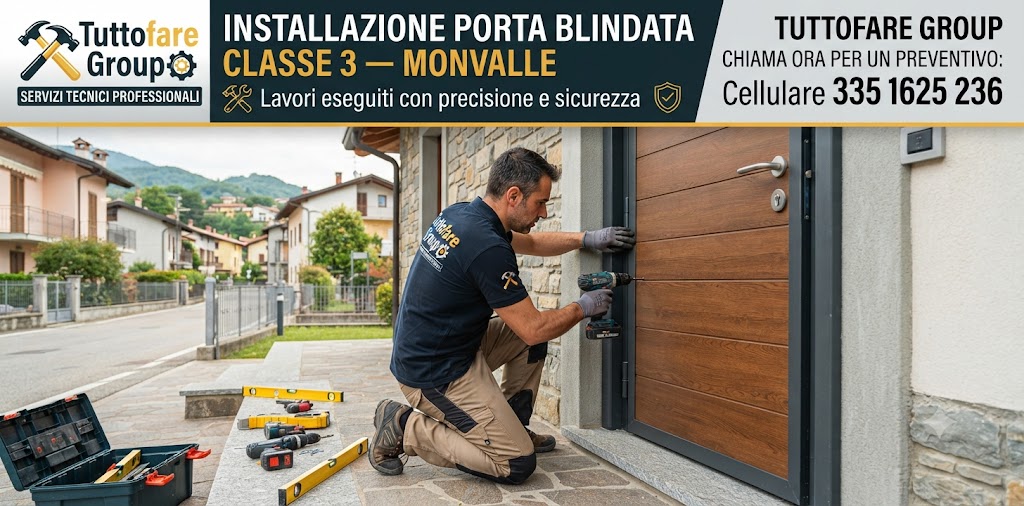 Installazione porta blindata classe 3 — Monvalle