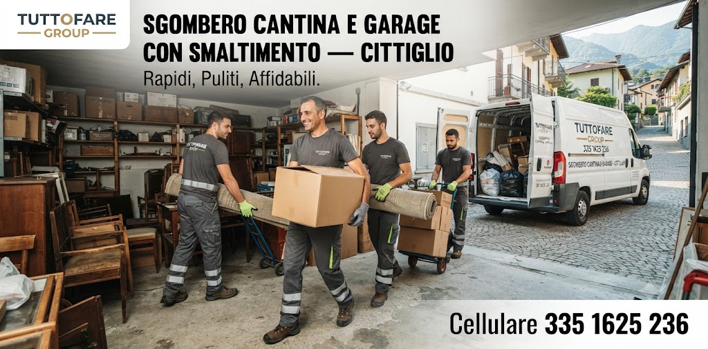 Sgombero cantina e garage con smaltimento — Cittiglio